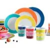 Juego De Vajilla De Melamina Flamefield Colours 16 Pcs. -Barbacoa Suministros Tienda 153856 2307214
