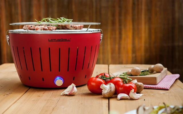 LotusGrill S, Parrilla De Carbón/mesa Con Bolsa De Transporte, Color Púrpura Ciruela 3 LotusGrill S, Parrilla De Carbón/mesa Con Bolsa De Transporte, Color Púrpura Ciruela