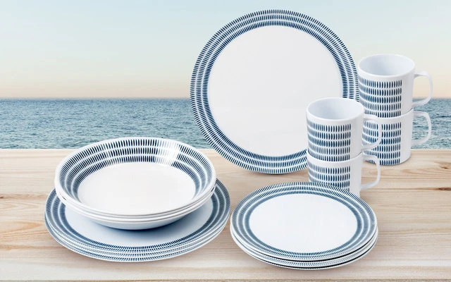 Juego De Melamina Brunner Bluebay 16 Pzas. 4 Juego De Melamina Brunner Bluebay 16 Pzas. - Imagen 2