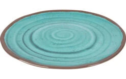 Juego De Platos De Melamina Bo-Camp 4 Piezas Gris / Marrón