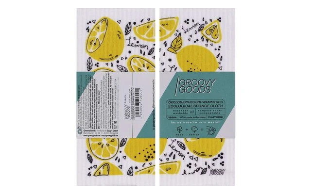 Tela De Esponja Ecológica GroovyGoods 20 X 17 Cm Aguacate 4 Tela De Esponja Ecológica GroovyGoods 20 X 17 Cm Aguacate - Imagen 2