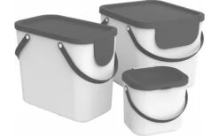 Papelera De Reciclaje Rotho Albula 25 Litros Verde Oscuro -Barbacoa Suministros Tienda 489477 3317696