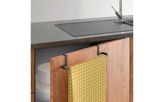 Toallero Metaltex Galileo Lava Negro Mate 3 Toallero Metaltex Galileo Lava Negro Mate