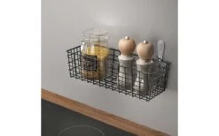 Cesta Multiusos Metaltex Koala Lava 33 X 12 X 9 Cm Negro Mate