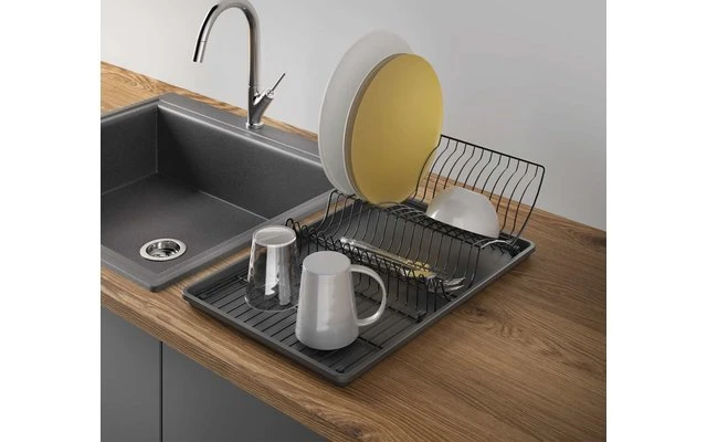 Escurridor Metaltex Wing-Tex Lava Negro Mate 3 Escurridor Metaltex Wing-Tex Lava Negro Mate