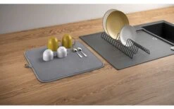 Escurridor Metaltex Dry-Tex 2 En 1 Con Tapete De Microfibra Plata -Barbacoa Suministros Tienda 497414 3367262