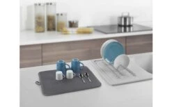 Escurridor Metaltex Dry-Tex 2 En 1 Con Tapete De Microfibra Plata -Barbacoa Suministros Tienda 497516 3367496