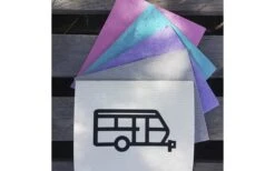 Toalla De Té Sueca Pufz Con Diseño De Caravana Gris