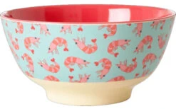 Rice Cuenco Mediano De Melamina Con Gambas En Dos Tonos 15 Cm