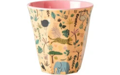 Taza De Melamina Rice Medium Multi 6 Piezas Azul Con Motivos