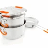 GSI Base Inoxidable Camper Set De Cocina Medio 6 Piezas 2 Ollas 2 / 3 Litros Sartén 22,8 Cm -Barbacoa Suministros Tienda 577795 3950283