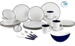 Juego De Vajilla Gimex Linea 16 Piezas Negro -Barbacoa Suministros Tienda 578819 3945695