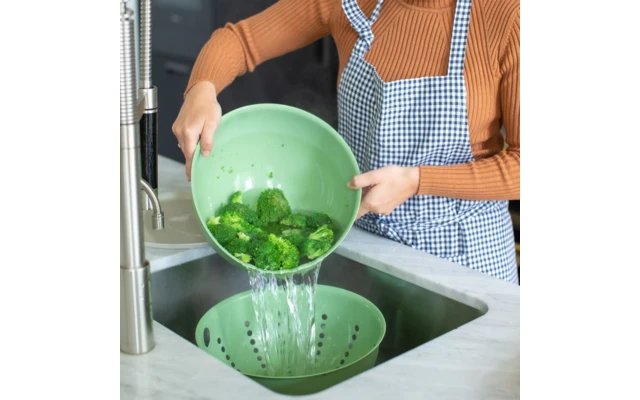 Koziol Colador Palsby Escurridor Naturaleza Hoja Verde 6 Koziol Colador Palsby Escurridor Naturaleza Hoja Verde - Imagen 4