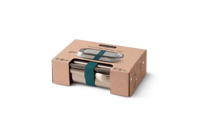 Black+Blum Negro Y Blum Lunchbox Acero Inoxidable Pequeño 600 Ml Océano 4 Black+Blum Negro Y Blum Lunchbox Acero Inoxidable Pequeño 600 Ml Océano - Imagen 2