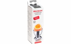 Westmark 4 Hueveras Con Pie De Acero Inoxidable -Barbacoa Suministros Tienda 613647 4441595