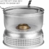 Trangia Trangiakök 27-9 UL / HA Juego De Cocina Para Camping De 3 Piezas Con Quemador Spirit 1 Gris