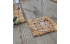 Barbacoa Suministros Tienda 5 Posavasos De Bambú Westmark Mosaico 4 Piezas 10 X 10 Cm