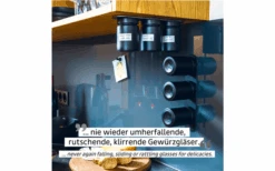 Vasos Magnéticos Silwy Delicatessen ALL BLACK (192 Ml) Juego De 3 Incl. Barra De Metal