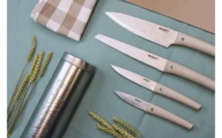 Juego De Cuchillos Homeys Nodigh 4 Piezas Con Paños De Cocina Y Tapete Flexible Para Cortar -Barbacoa Suministros Tienda 717086 4907807