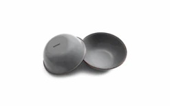 Barebones Bol 2 Piezas 16,8 X 16,8 X 5,72 Gris Piedra -Barbacoa Suministros Tienda 772328 5137016